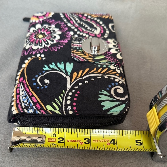 Vera Bradley Bandana Swirl Turnlock RFID Wallet - Picture 11 of 11